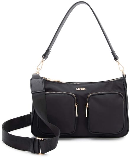 L.CREDI schoudertas Penelope Crossbody Bag Black zwart