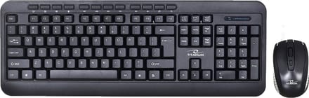Esperanza TITANUM 2.4GHZ USB WIRELESS KIT AKRON - Keyboard and mouse set - Zwart