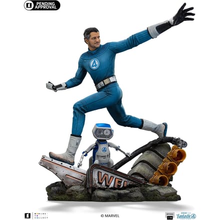 Iron Studios Fantastic Four Mr. Fantastic and H.E.R.B.I.E Art Scale 1/10 Statue