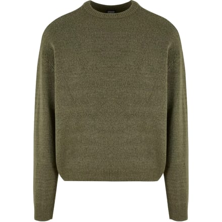 Urban Classics - Oversized Chunky Sweater/trui - XXL - Olijfgroen