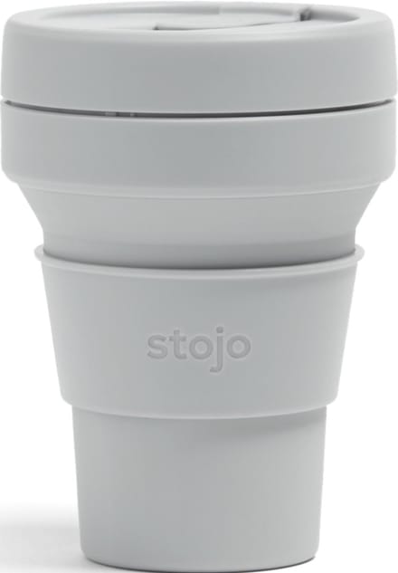 STOJO - Opvouwbare Beker - To Go - Cashmere - Grijs - 355ml (12oz) - Herbruikbaar