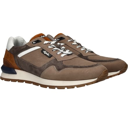Heren Sneakers Australian Novecento Grey-cognac-white Grijs - Maat 41