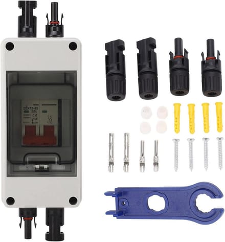 DC Zonne-Isolatieschakelaar Combinerbox 500V met Overspanningsbeveiliging voor PV Systemen
