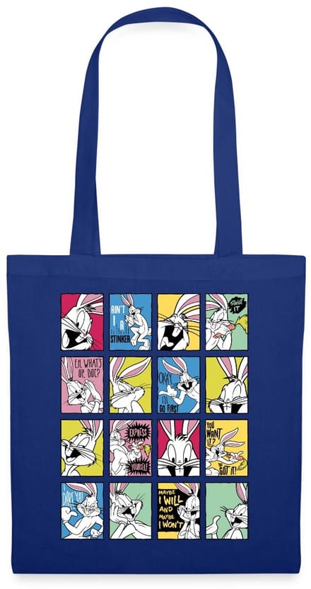 Looney Tunes Bugs Bunny Tiles Tas Van Stof Schoudertas