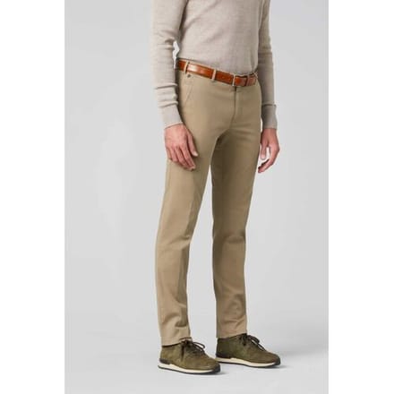 Meyer Broek Bonn Constant Color Cotton Flat-Front Stone Beige / male