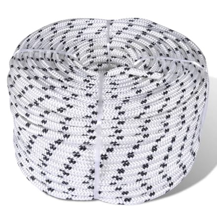 vidaXL - Boottouw - polyester - gevlochten - 8mmx50m