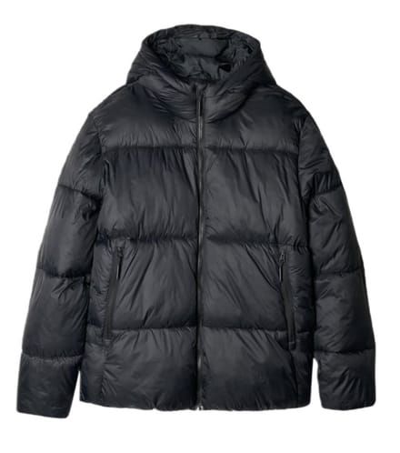 4F M480 Heren Winterjas XXL - Zwart Synthetisch dons, Modern Gewatteerd Design