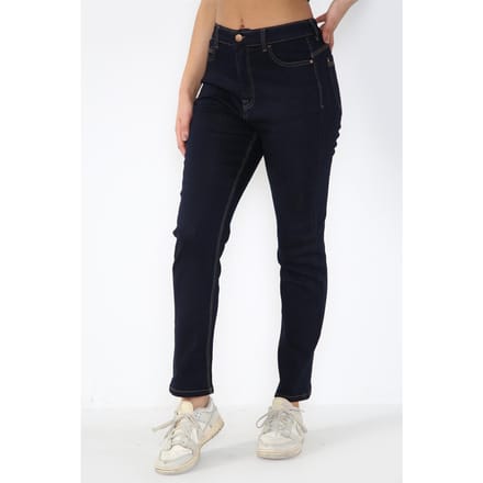 Magic Shaping hoog getailleerde jeans met rechte pijpen voor dames in indigoblauw