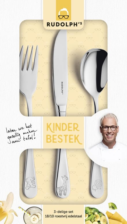 Rudolph's Kinderbestek - 3 delig - Rudolph van Veen