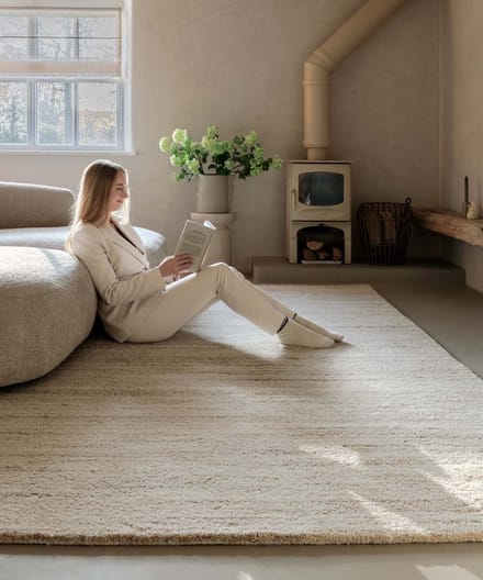 Berber vloerkleed - Nomad beige 300x400