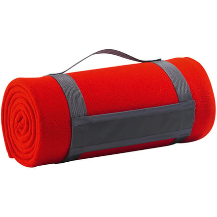 SOLS Plaid Pill Resistant Fleece Deken (Rood)