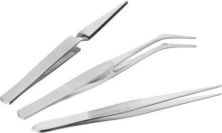 Set van 3 pincetten voor modelbouwaccessoires