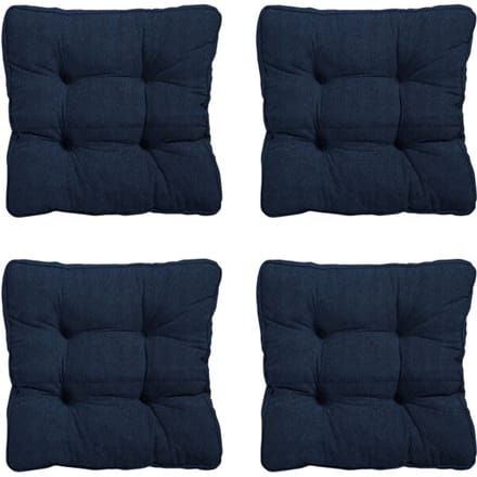 Madison - Zitkussen Florance Panama indigo - Ca. 47x47 cm - Set van 4