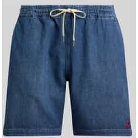 regular fit korte jeans van katoenmix