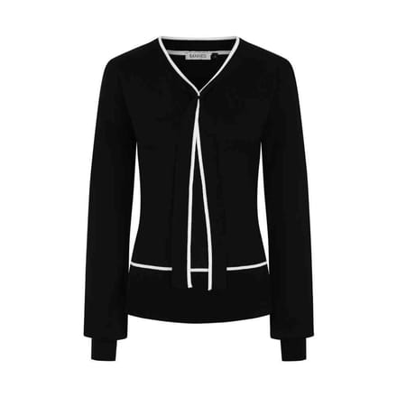 Banned - Sally Tie Gebreide trui - M - Zwart