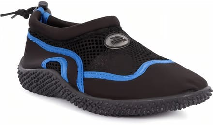 Trespass kinderbadschoen Paddle Junior - Unisex Aqua Shoe Zwart/Blauw