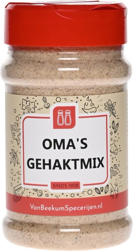 Van Beekum Specerijen - Oma's Gehaktmix - Strooibus 200 Gram