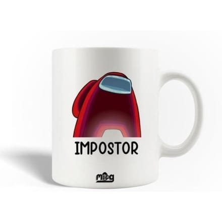 Mug en Céramique - Among Us - Impostor - 30cl - Compatible Lave-Vaisselle - Blanc