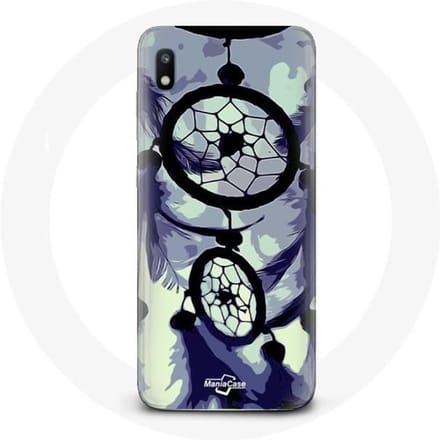 Hoesje voor Samsung Galaxy A10 Dreamcatcher paars grijs en zwart
