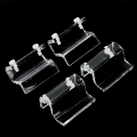 4 stuks glazen deksel acryl klemhouder steunklem accessoire voor aquarium black