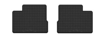 Wielganizator - Serie BasicProtect - Achter Rubber Automatten - 2 Stuks - Antislip en Weerbestendig