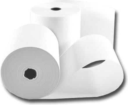 Witte kassarollen houtvrij 76x70x12 mm - 50 rollen per doos