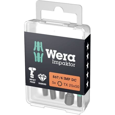 Wera 05057666001 Torx-bit Aandrijving: 1/4 (6,3 mm) Uitvoering: Torx TX 30 50 mm