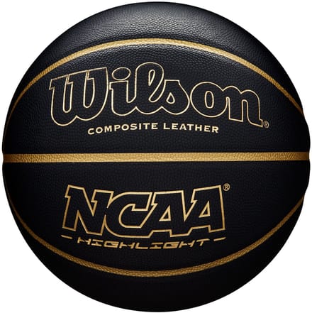 Wilson NCAA Highlight Basketbal Maat 7 - Zwart/Goud
