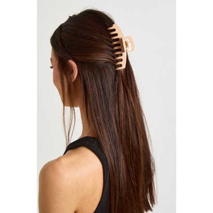 boohoo Dames Beige Grote Haarclip