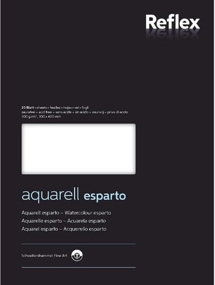 Aquarelpapier Esparto 300 g/m2 30x40 cm 20 vellen