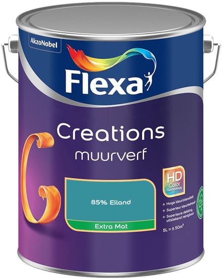 Flexa - Creations Muurverf Extra Mat - 85% Eiland - Mengverf - 5 L