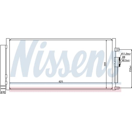 Condensor, airconditioning NISSENS 940291