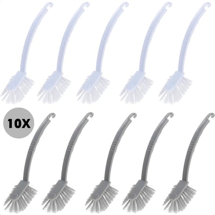 Relaxwonen - 10 afwasborstels - Voordeelpakket - Geryceld plastic