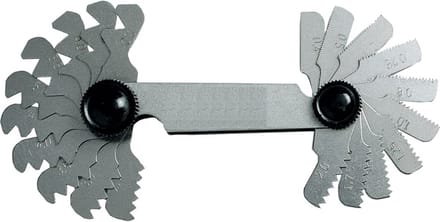 MIB Schroefdraadmeter bereik 0,25WW - 6mm 52 bladen, spoed 4 - 62mm