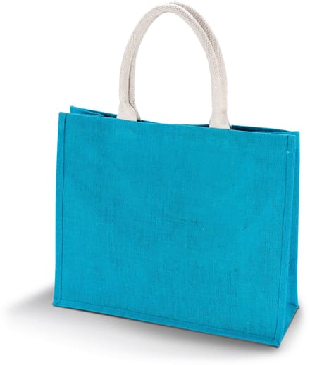 Kimood Jute Strandtas KI0219 - Turquoise - One size