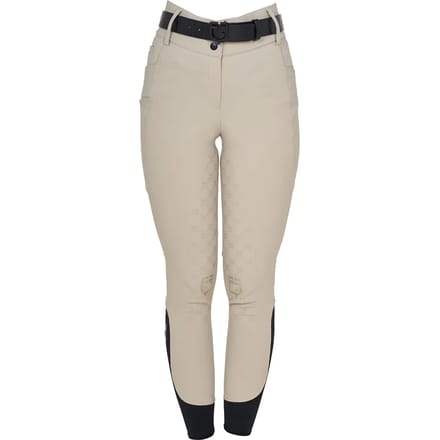 Dames rijbroek met middengrip Equestro Monogram