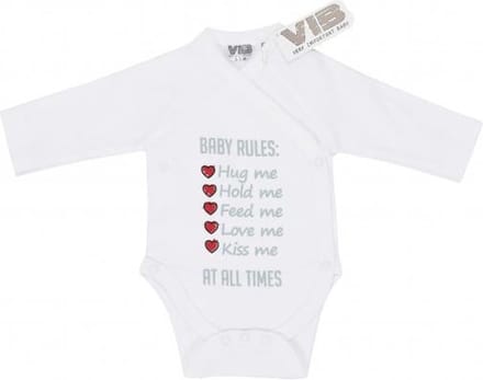 VIB Romper incl. TinyTony - Baby Rules - 0 tot 3 maanden