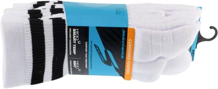 Skechers 3pk Mens PF PBall Crew Socks, Mannen, Wit, Sokken, maat: 41-46