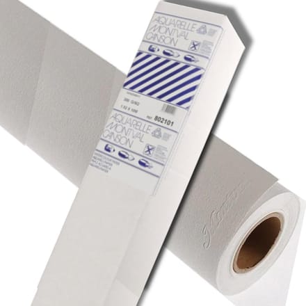 Koudgeperst Aquarelpapier Rol voor Oefenen - 1.5 x 10 Meter