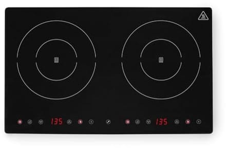 Inductie kookplaat - Dubbele zone - Koken en verwarmen - Boost modus - 60x40 cm - Zwart