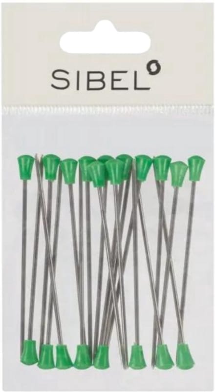Sibel Metal Setting Roller Pins Long 60mm 20st