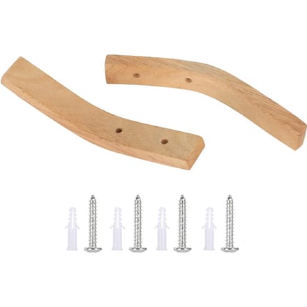 2 STUKS Houten Wandhaak Jas Hoed Handdoek Hanger Rek Sleutel Hangers