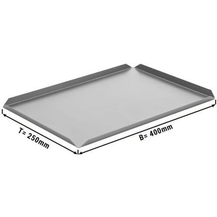 GGM Gastro (5 stuks) Presenteerschaal - Aluminium - 400x250x10mm - zilver zilver