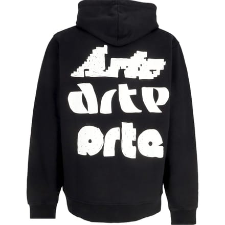 Mannen lichtgewicht Hoodie Multi Logo Afdrukken Hoodie Black