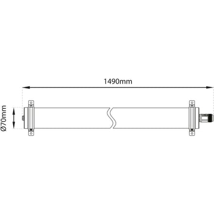 The Light Group SLC Lava LED plafondlamp van PMMA IP69