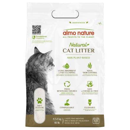 Almo Nature | Litière pour Chat | Żwirek Zbrylający - Paquet de 4,54 kg