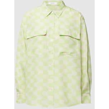 Overhemdblouse met grafisch motief, model 'Fridami'