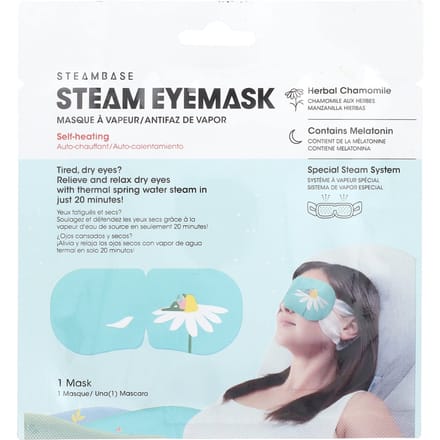 Steambase, steam eye mask, herb chamomile, 1 mask white