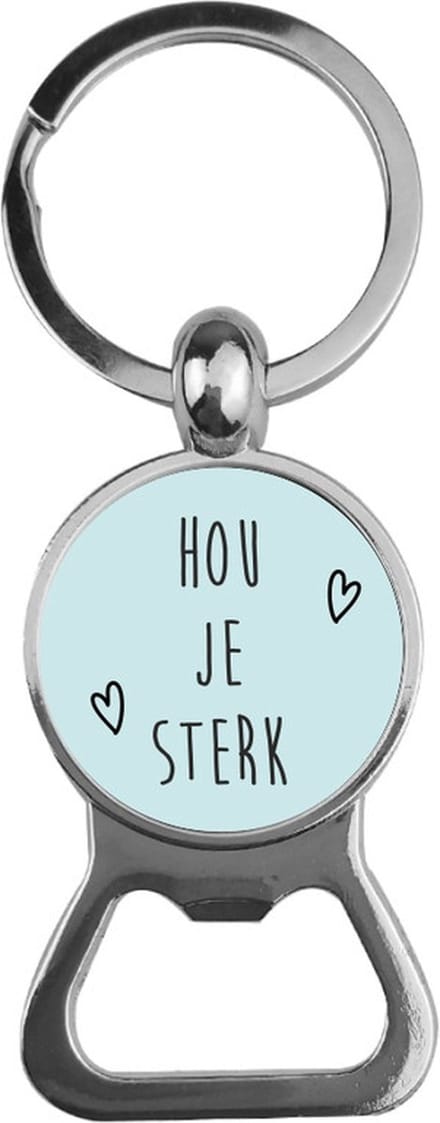 Bieropener Glas - Hou je Sterk