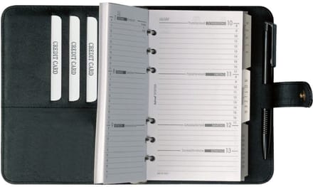 Bindendagplanner model 16501, zonder kalender, A6, zwart